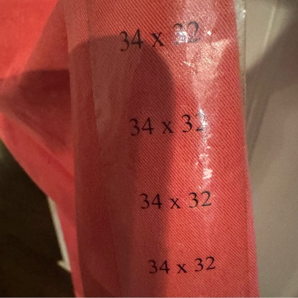 NWT Men Ralph Lauren Polo Logo Chino Slim Fit Flat Front Pants Sz 34x32 Red - Picture 6 of 12